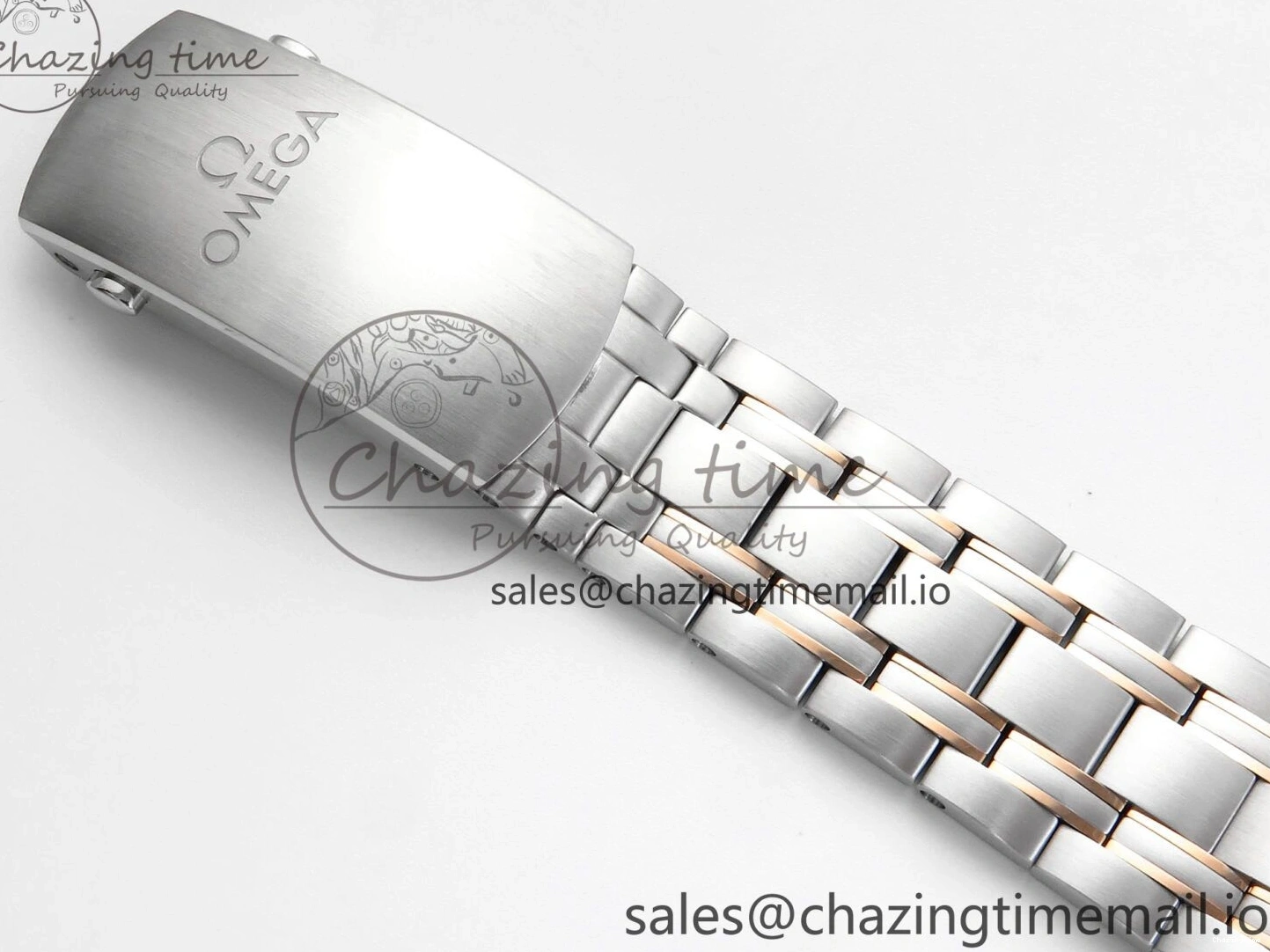 0507 Seamaster 300m Chrono SS YG OMF 1:1 Best Edition Blue Dial on SS YG Bracelet A Popular 7685